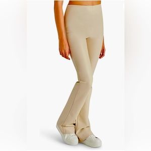 Steve Madden Citrine faux leather pants bone medium new